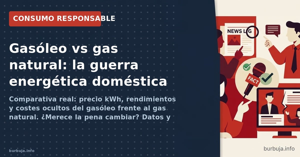 Comparativa real entre caldera de gasóleo y gas natural: coste por kWh, rendimientos, mantenimiento y alternativas como pelle