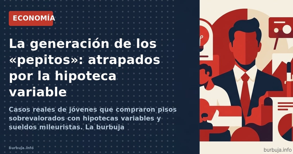360.000 euros, cuatro trabajos y una relación rota: así eran los 'Pepitos', la generación que se hipotecó sin red en plena bu