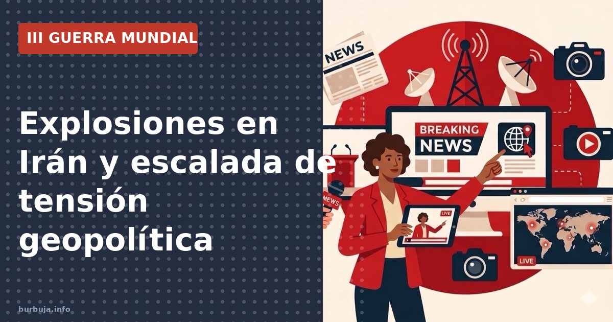 Explosiones en Irán y escalada de tensión geopolítica análisis de la guerra híbrida