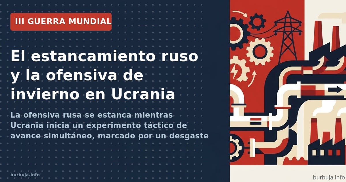 La ofensiva rusa se estanca mientras Ucrania inicia un experimento táctico de avance simultáneo, marcado por un desgaste médi