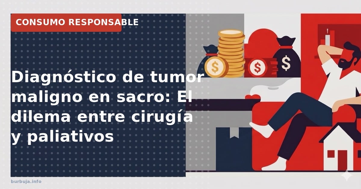 Tumor maligno en sacro: Analizamos las tres opciones médicas ante un diagnóstico raro, desde la cirugía hasta el manejo del d