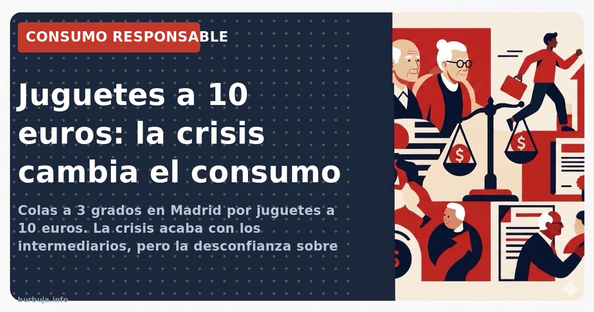 Colas a 3 grados por juguetes a 10 euros en Madrid. La crisis elimina intermediarios y abre el debate sobre calidad y consumo