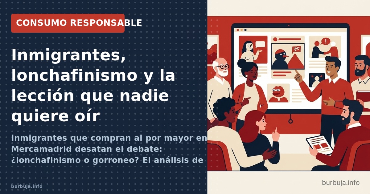 Inmigrantes comprando al por mayor en Mercamadrid en 2010 desataron un debate sobre ahorro colectivo, gorroneo y la cultura d
