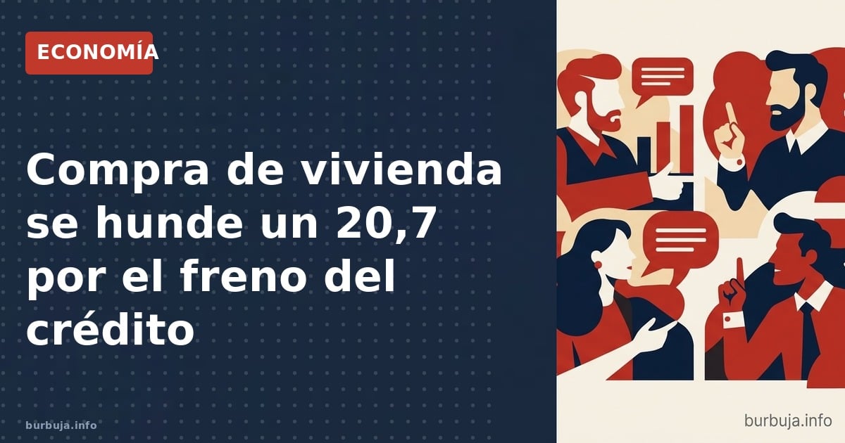 Compra de vivienda se hunde un 20,7% en abril y las hipotecas caen un 32% Analizamos el impacto de los tipos de interés en el