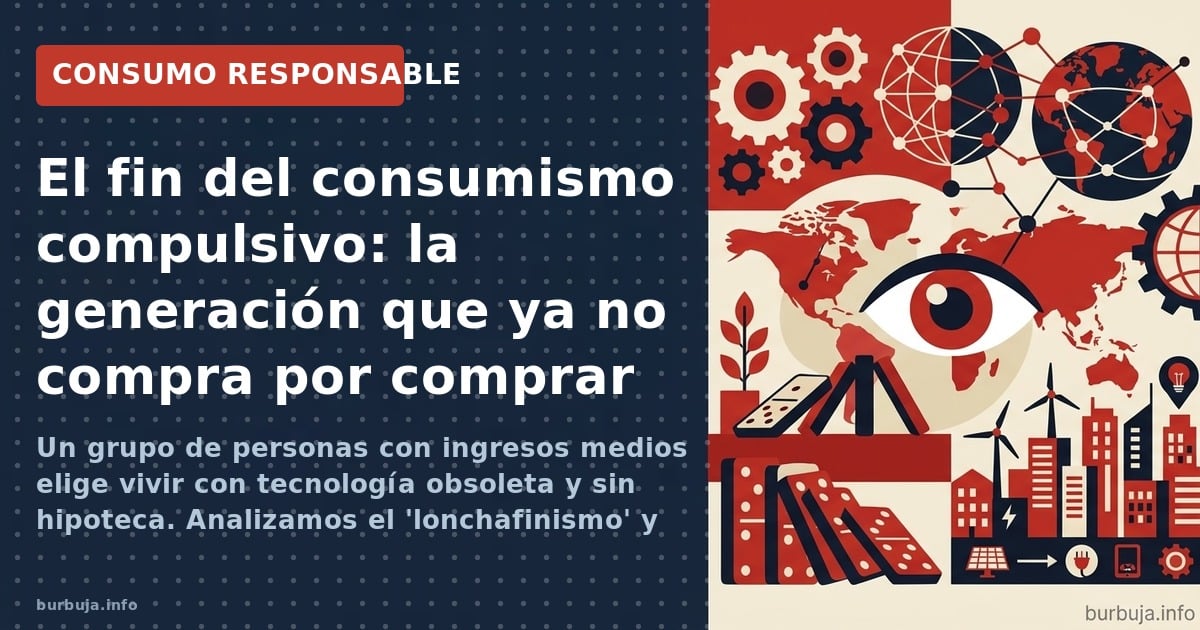 Un grupo de personas con ingresos medios elige vivir con tecnología obsoleta y sin hipoteca. Analizamos el 'lonchafinismo' y 