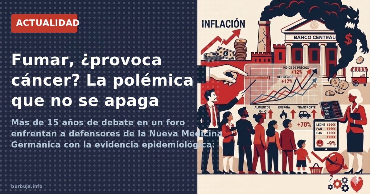 Más de 15 años de debate en un foro enfrentan a defensores de la Nueva Medicina Germánica con la evidencia epidemiológica: 60