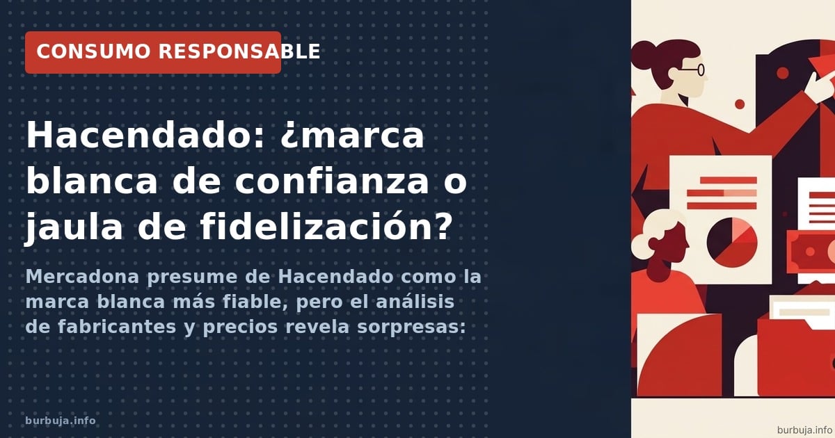 Un análisis desvela quién fabrica realmente los productos Hacendado y por qué a veces son más caros que la competencia. Datos