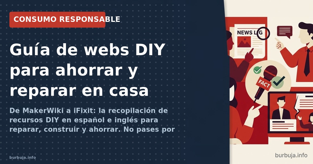 Más de una docena de webs DIY en español e inglés, desde reparar tu móvil hasta montar paneles solares. Guía completa de recu