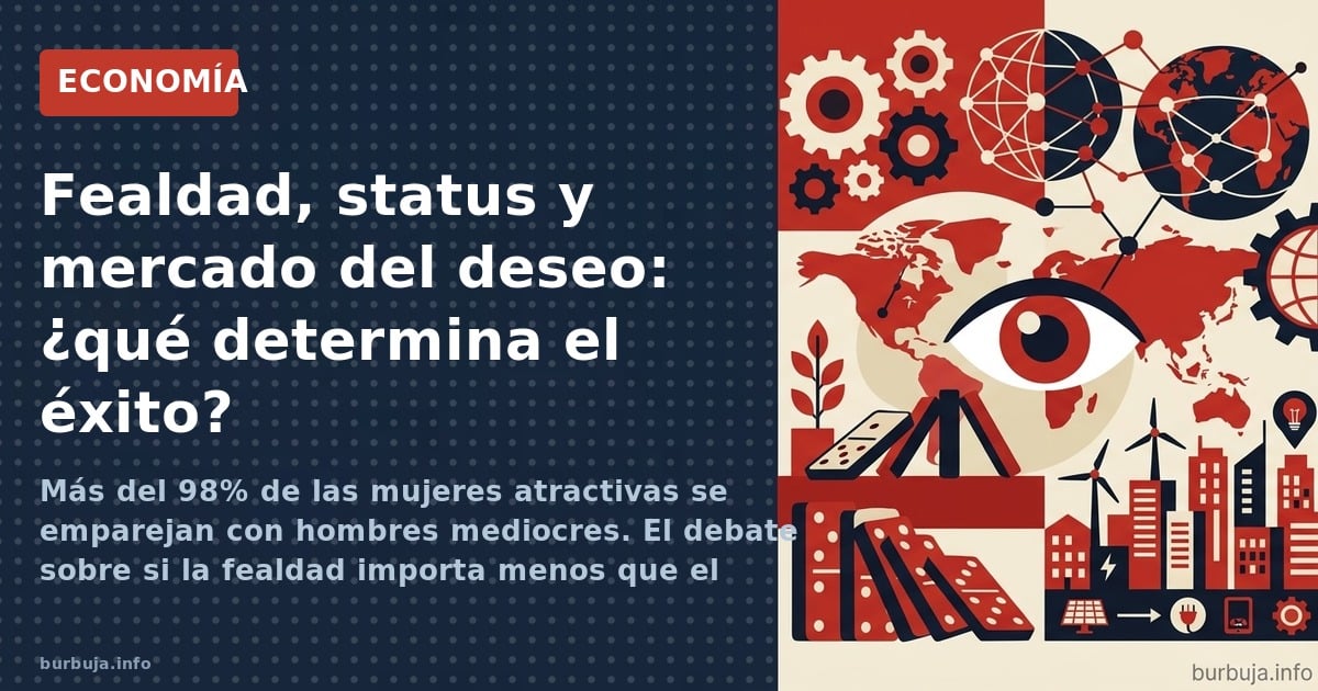 Más del 98% de las mujeres atractivas se emparejan con hombres mediocres. El debate sobre si la fealdad importa menos que el 