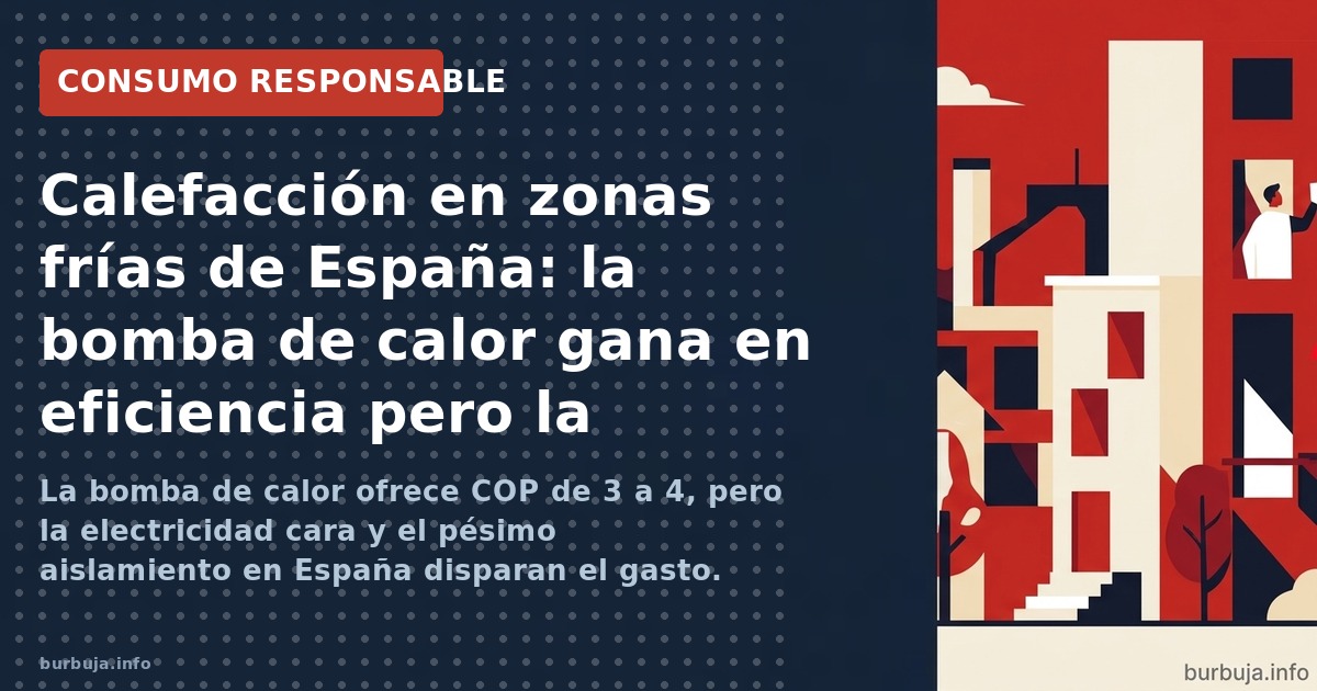 Calefacción barata para zonas frías: bombas, leña y aislamiento low-cost