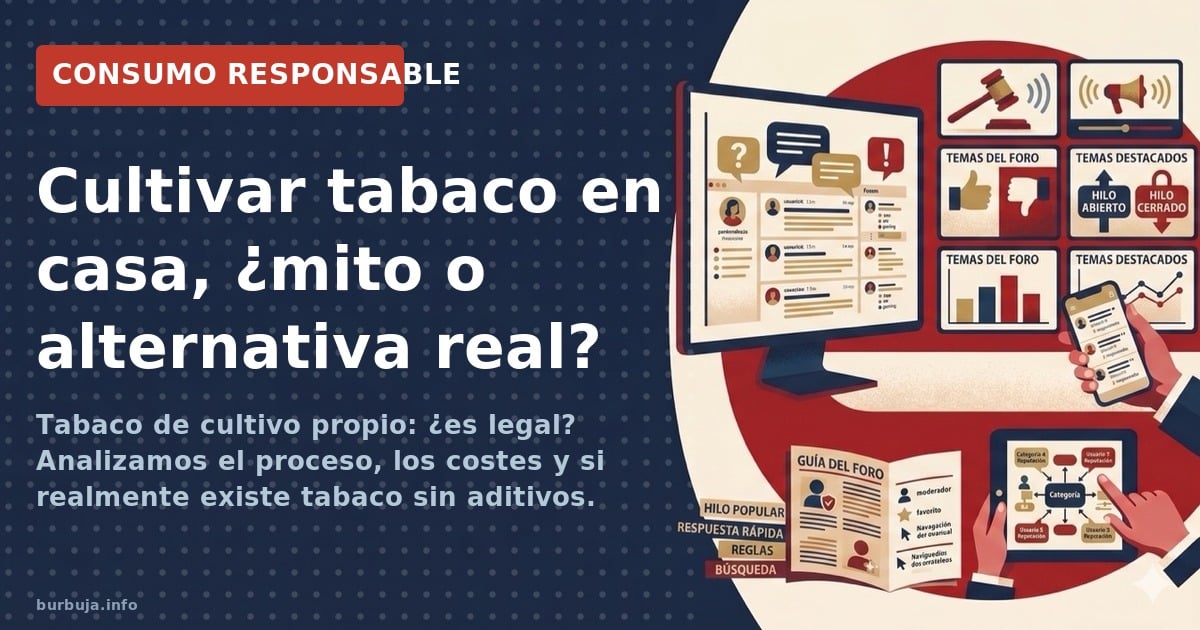 Cultivar tabaco en casa: legalidad, costes y secretos del autocultivo
