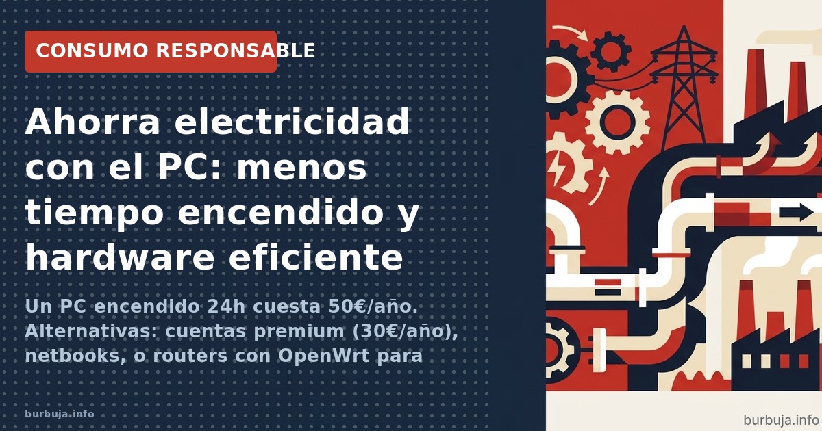 Ahorrar electricidad con el PC: trucos de la era del descarga masiva