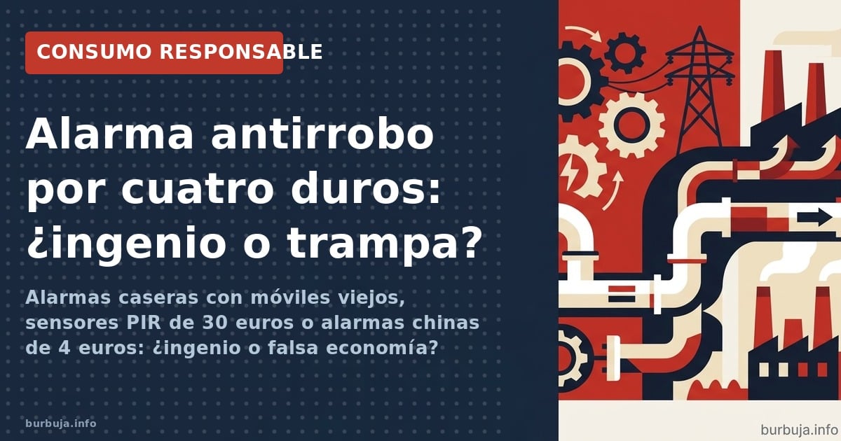 Alarmas antirrobo por menos de 30 euros: ¿funcionan los inventos con móviles viejos y sensores PIR? La experiencia demuestra 