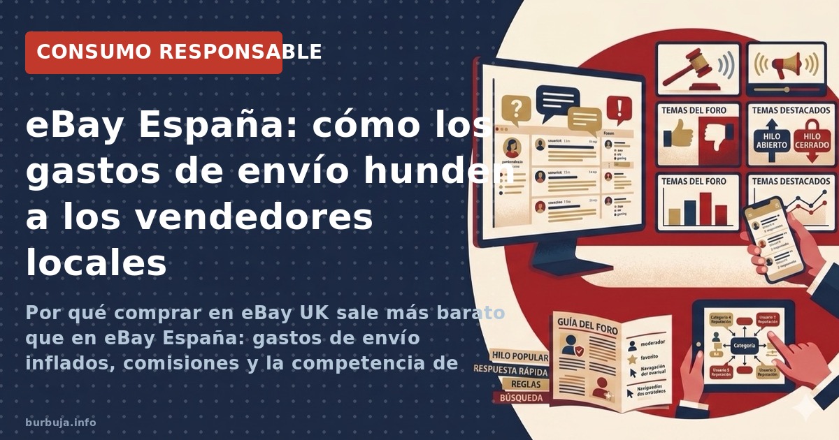 Gastos de envío abusivos, comisiones de eBay y PayPal, y tarifas de Correos convierten a España en un mal mercado para vender