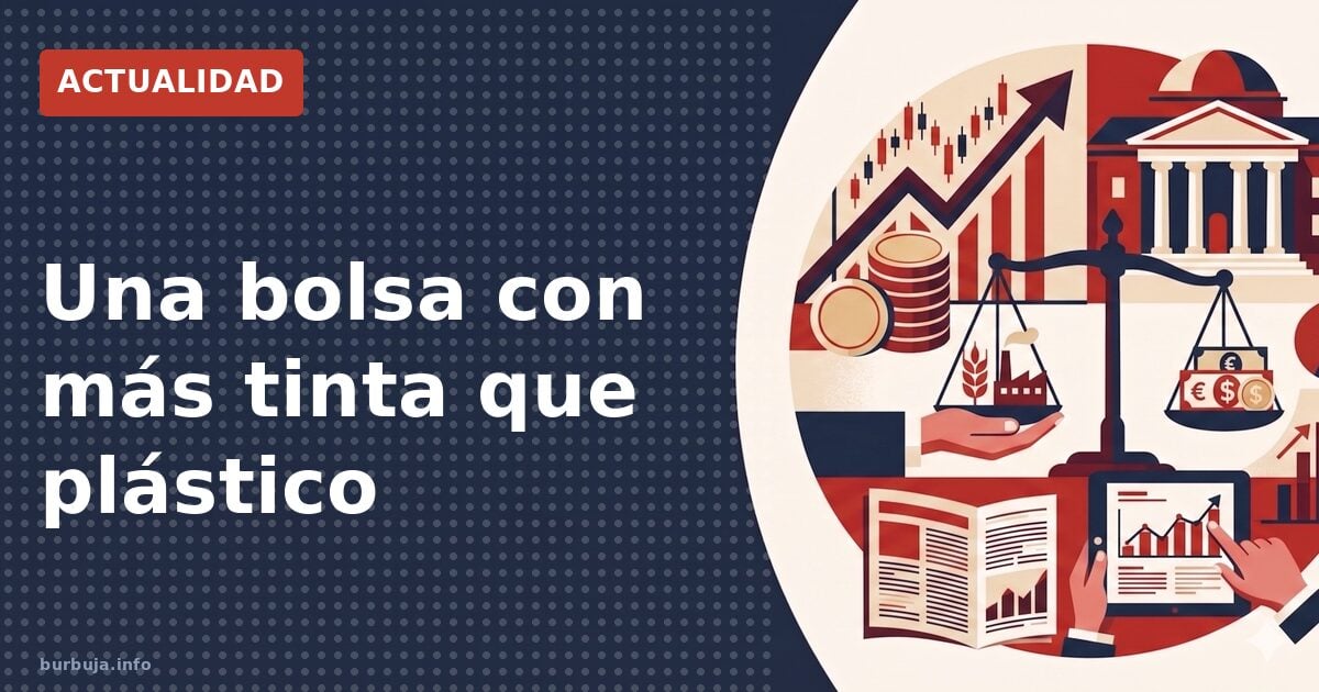 Una bolsa con más tinta que plástico