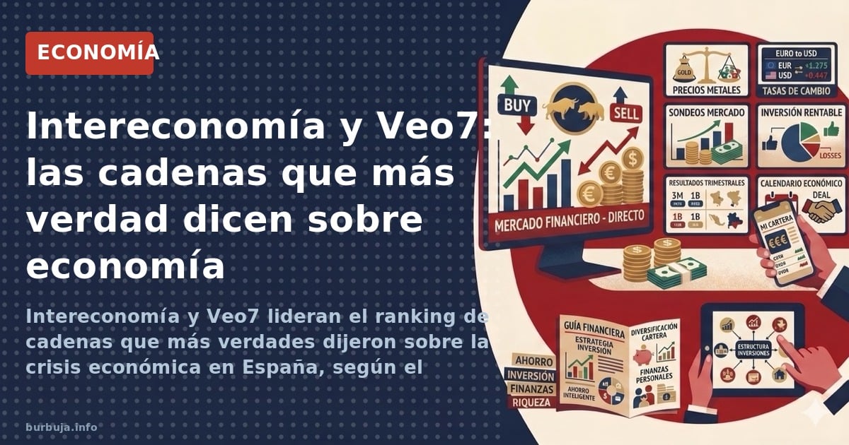 Intereconomía y Veo7 fueron señaladas como las cadenas que más verdades dijeron sobre la crisis económica en España, pese a s