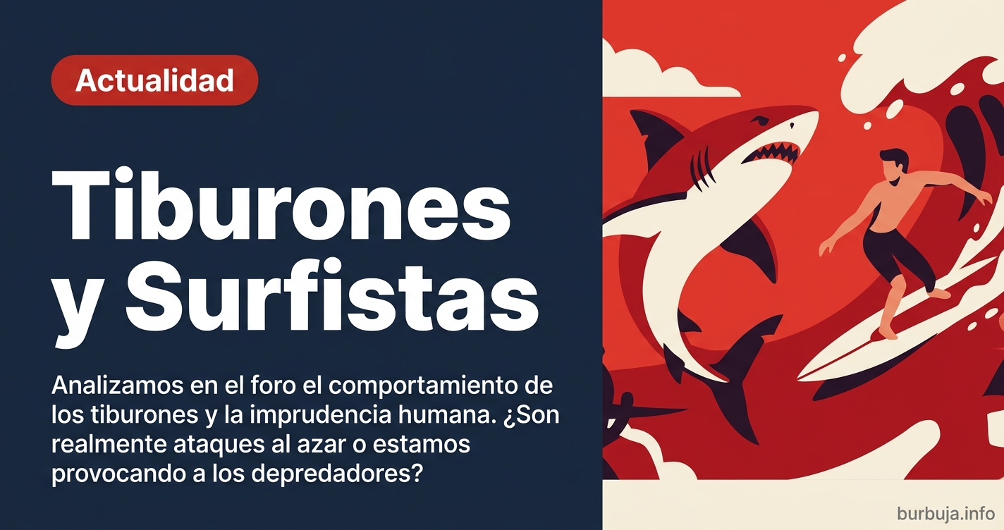 Analizamos en el foro el comportamiento de los tiburones y la imprudencia humana. ¿Son realmente ataques al azar o estamos pr