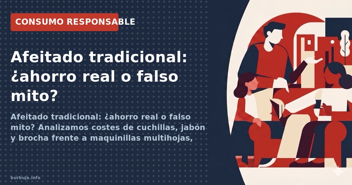 Afeitado tradicional: ¿ahorro real o ritual caro?