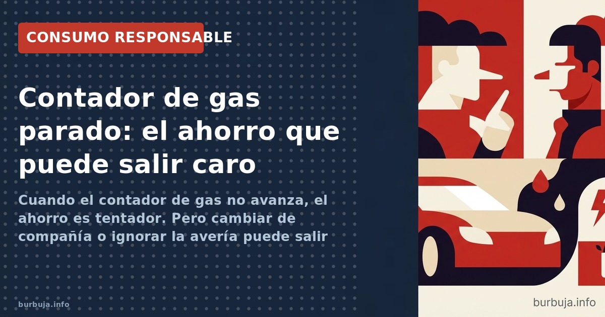 Contador de gas parado: ¿problema técnico u oportunidad? Análisis de las estrategias, riesgos legales y el debate sobre la fa
