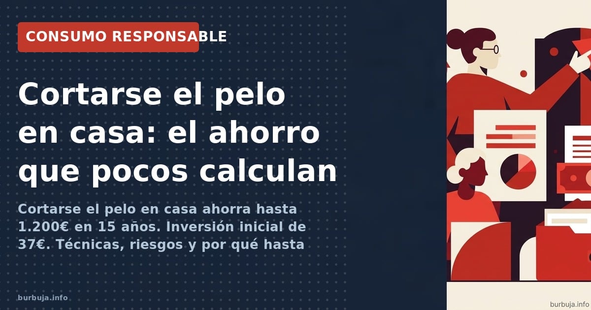 Cortarse el pelo en casa ahorra más de 1.100 euros en 15 años. Técnicas, herramientas y cálculos reales de quienes llevan déc
