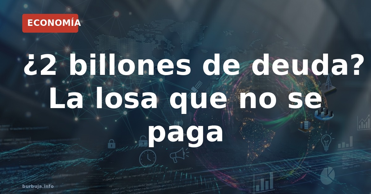 2 billones de deuda: la cifra que nadie quiere mirar