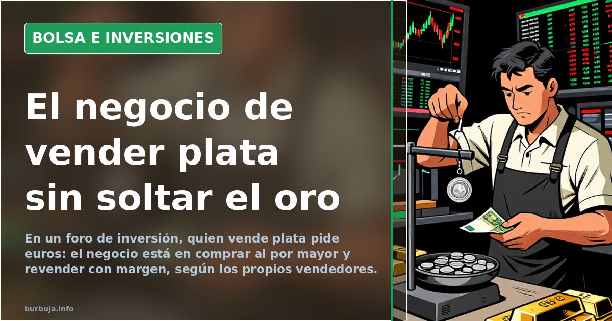 Por qué quien vende plata en un foro pide euros a cambio