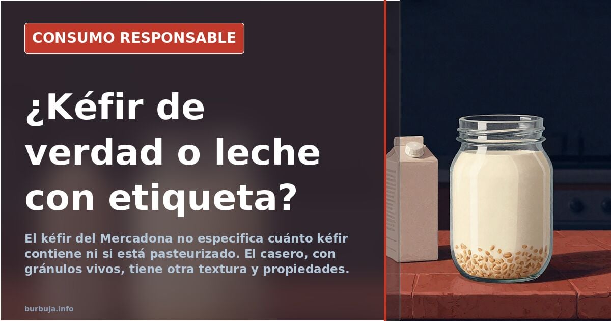 Mercadona's kefir in Spain: fermented or just milk with strains?