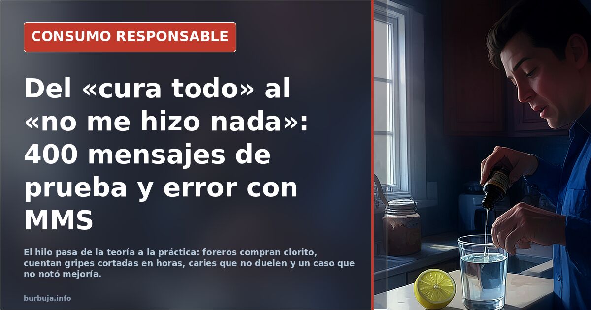 Del «cura todo» al «no me hizo nada»: 400 mensajes de prueba y error con MMS