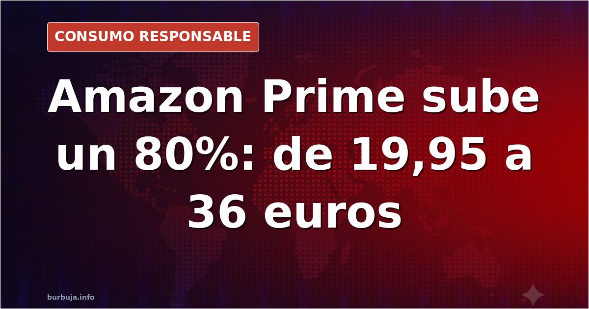 Paquete de Amazon Prime entregado en una puerta, imagen de contexto de la subida de la suscripción a 36 euros al año