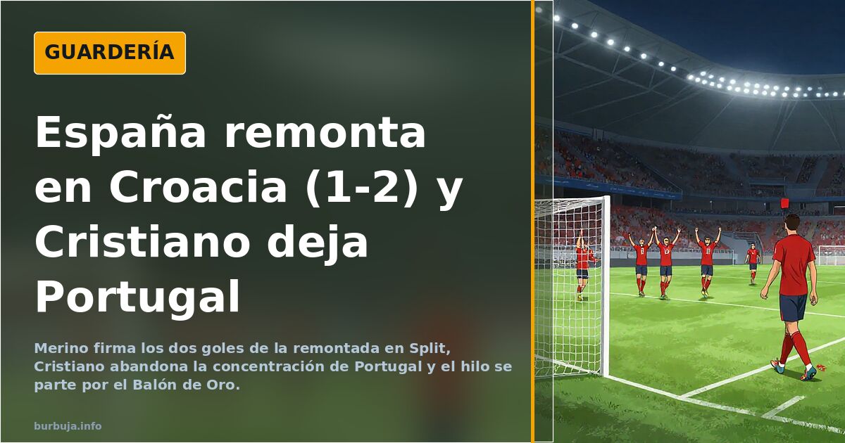 España remonta en Croacia (1-2) y Cristiano deja Portugal