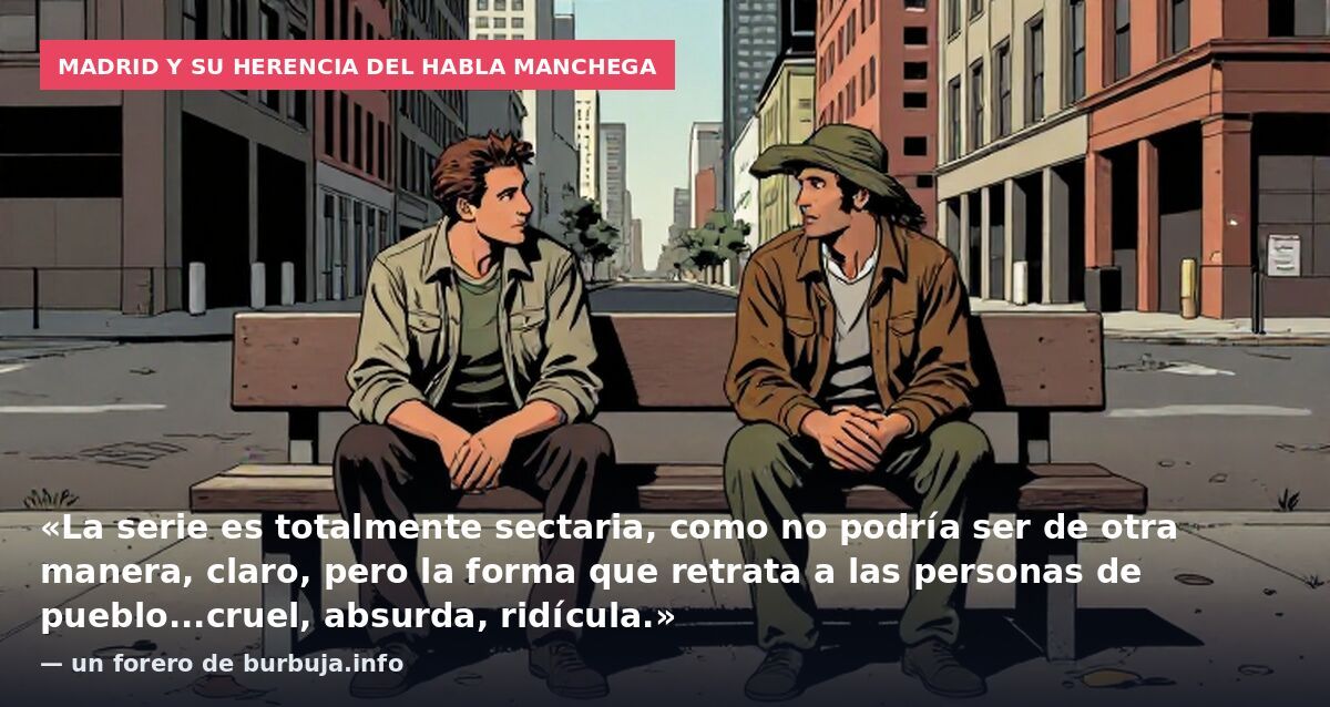 Madrid y su herencia del habla manchega: «La serie es totalmente sectaria, como no podría ser de otra manera, claro, pero la forma que retrata a las personas de pueblo...cruel, absurda, ridícula.» — un forero de burbuja.info