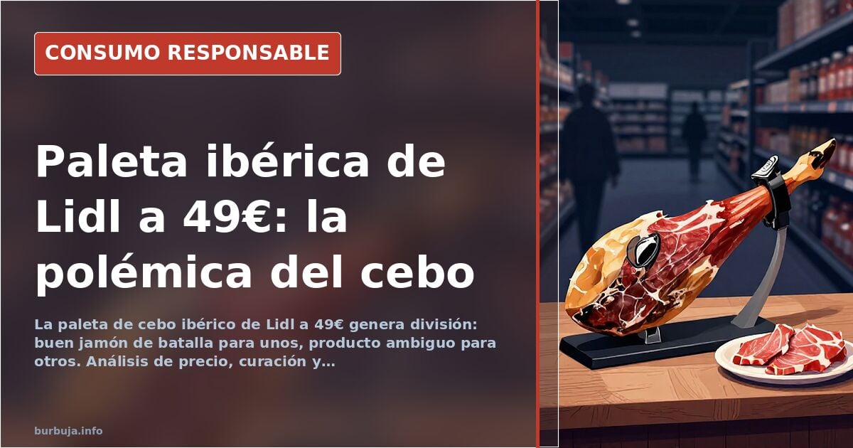 Lidl's €49 Iberian shoulder ham divides opinion in Spain