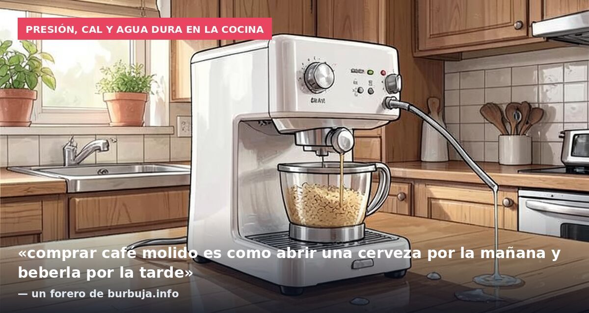 Presión, cal y agua dura en la cocina: «comprar café molido es como abrir una cerveza por la mañana y beberla por la tarde» — un forero de burbuja.info