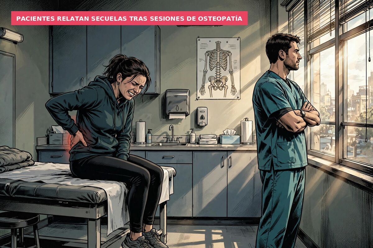 Pacientes relatan secuelas tras sesiones de osteopatía