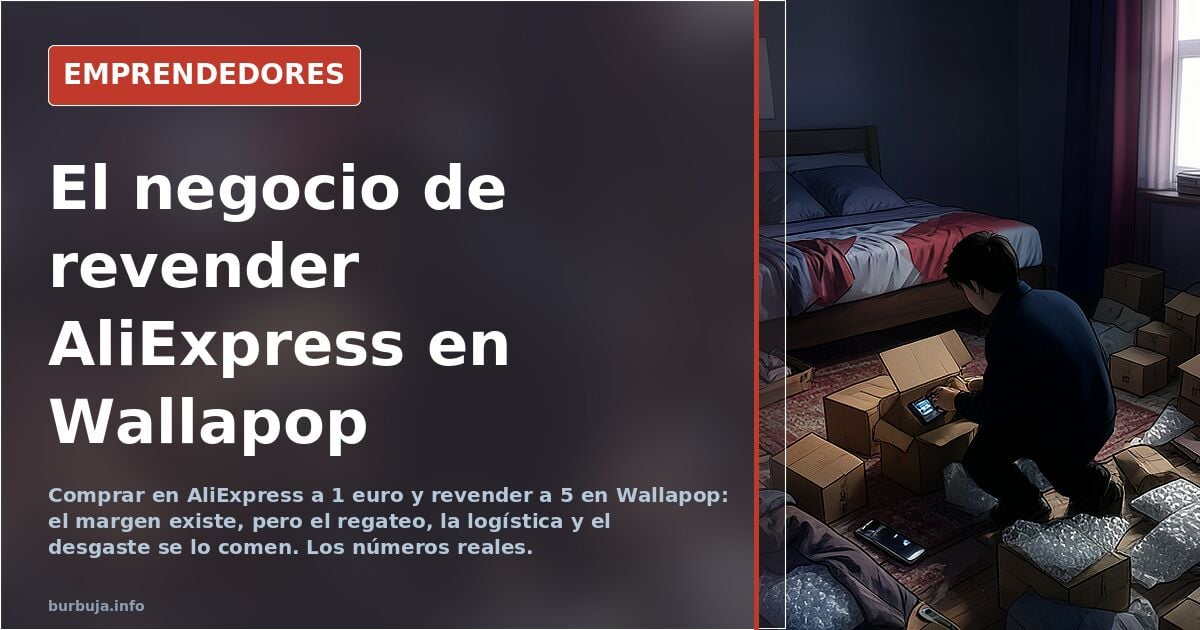Buying on AliExpress for €1 and reselling for €5 on Wallapop: the math doesn't add up