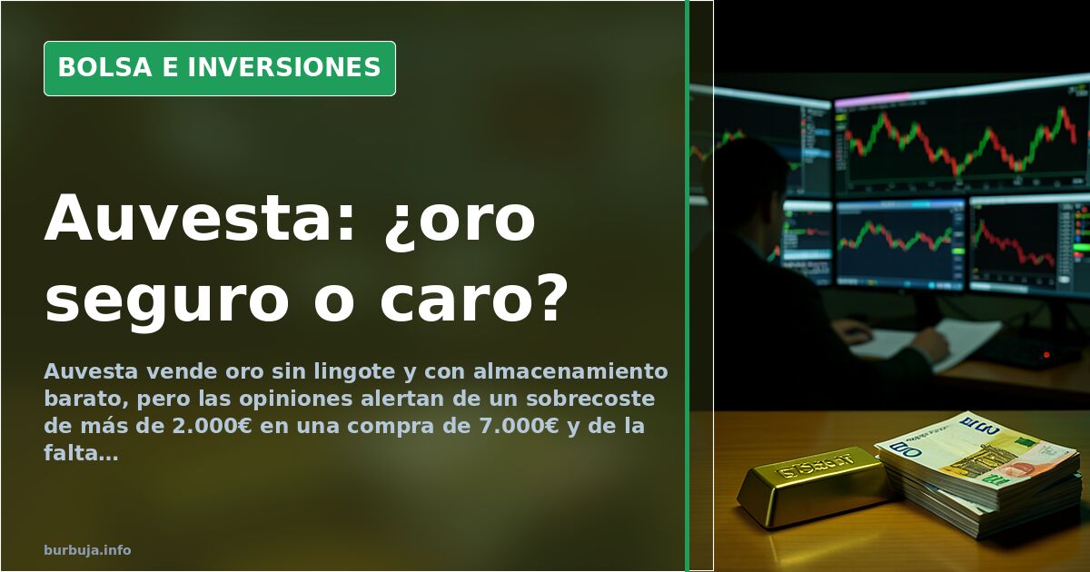 Gráfico de precios del oro con velas japonesas y billetes de euro, simbolizando la compra de oro sin lingote