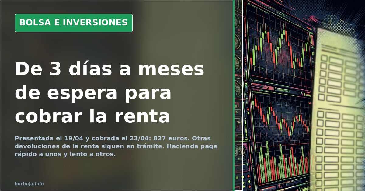 Hacienda devuelve la renta en 3 días a unos y meses a otros