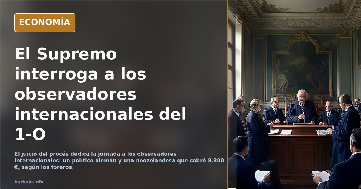 El Supremo interroga a los observadores internacionales del 1-O