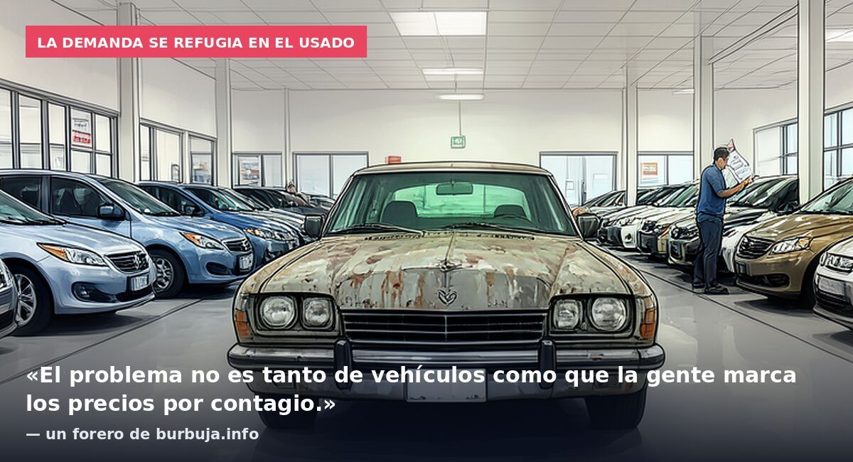 La demanda se refugia en el usado: «El problema no es tanto de vehículos como que la gente marca los precios por contagio.» — un forero de burbuja.info