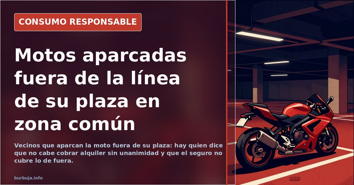 Motos fuera de plaza: el cobro de alquiler, en debate