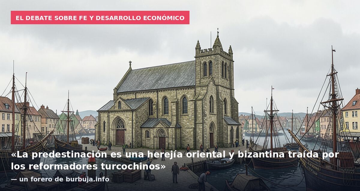 El debate sobre fe y desarrollo económico: «La predestinación es una herejía oriental y bizantina traída por los reformadores turcochinos» — un forero de burbuja.info