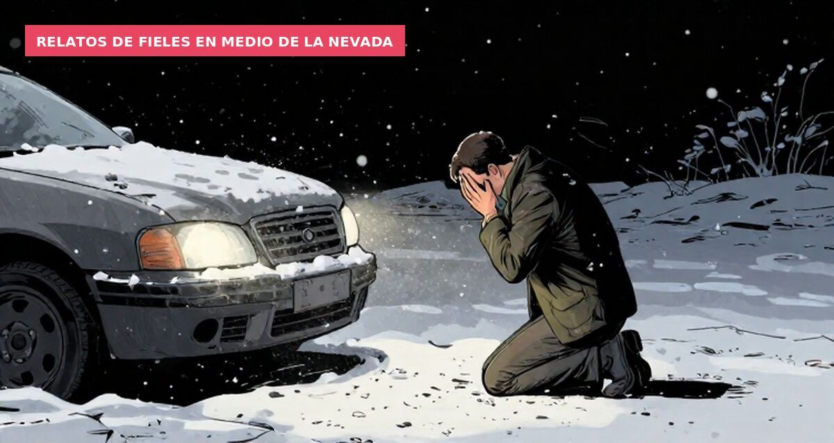 Relatos de fieles en medio de la nevada