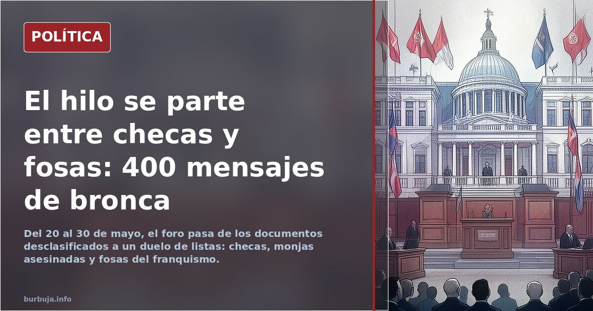 El hilo se parte entre checas y fosas: 400 mensajes de bronca