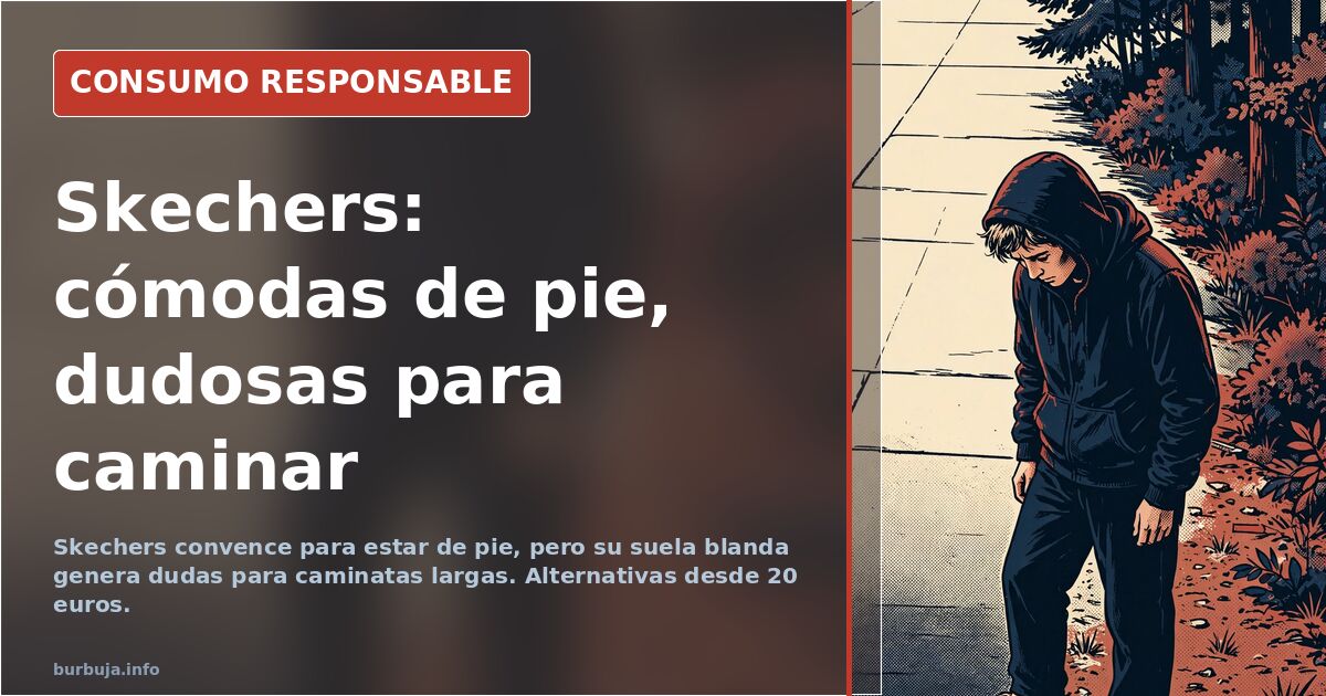 Skechers: cómodas para estar de pie, dudosas para caminar