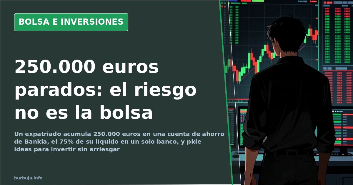 250,000 euros idle in Spanish bank account