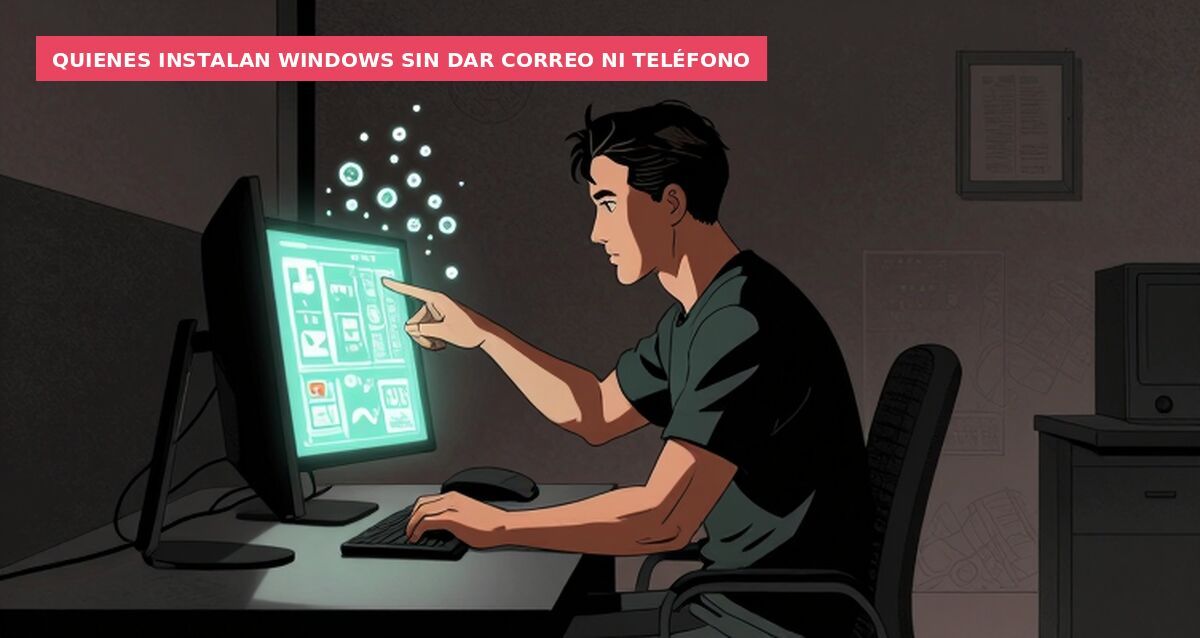 Quienes instalan Windows sin dar correo ni teléfono