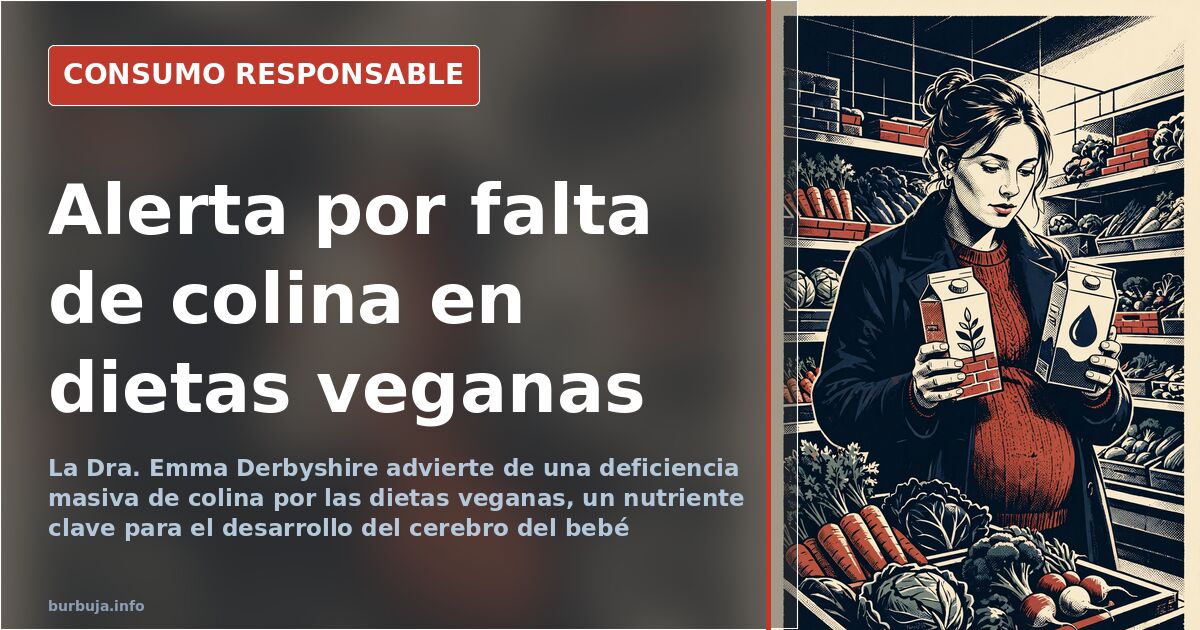 Alerta por el déficit de colina en las dietas veganas