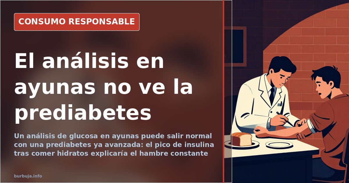 Prediabetes sin análisis alterado: el hambre que no cesa