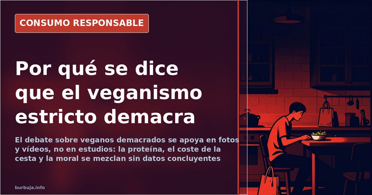 Por qué se discute si el veganismo estricto demacra