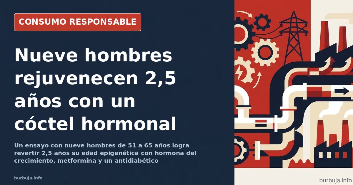 Frascos de laboratorio y tubos de ensayo sobre una mesa, ilustrando el ensayo clínico sobre envejecimiento epigenético